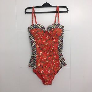 Tory Burch NWT floral One Piece Swimsuit